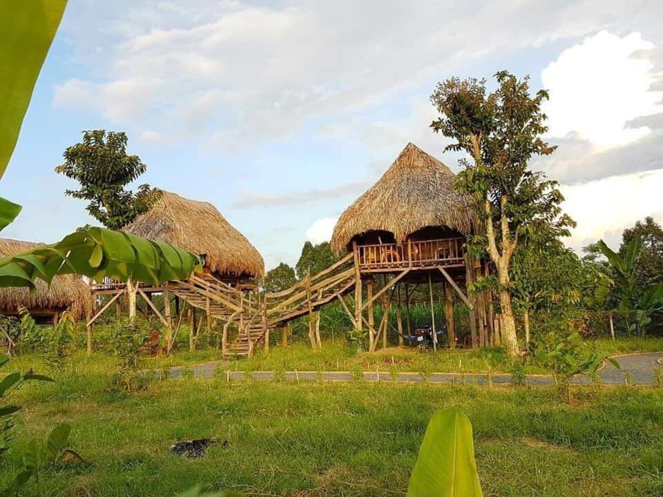 Sunny Field Eco Stilt House Villa Кат Тиен Екстериор снимка
